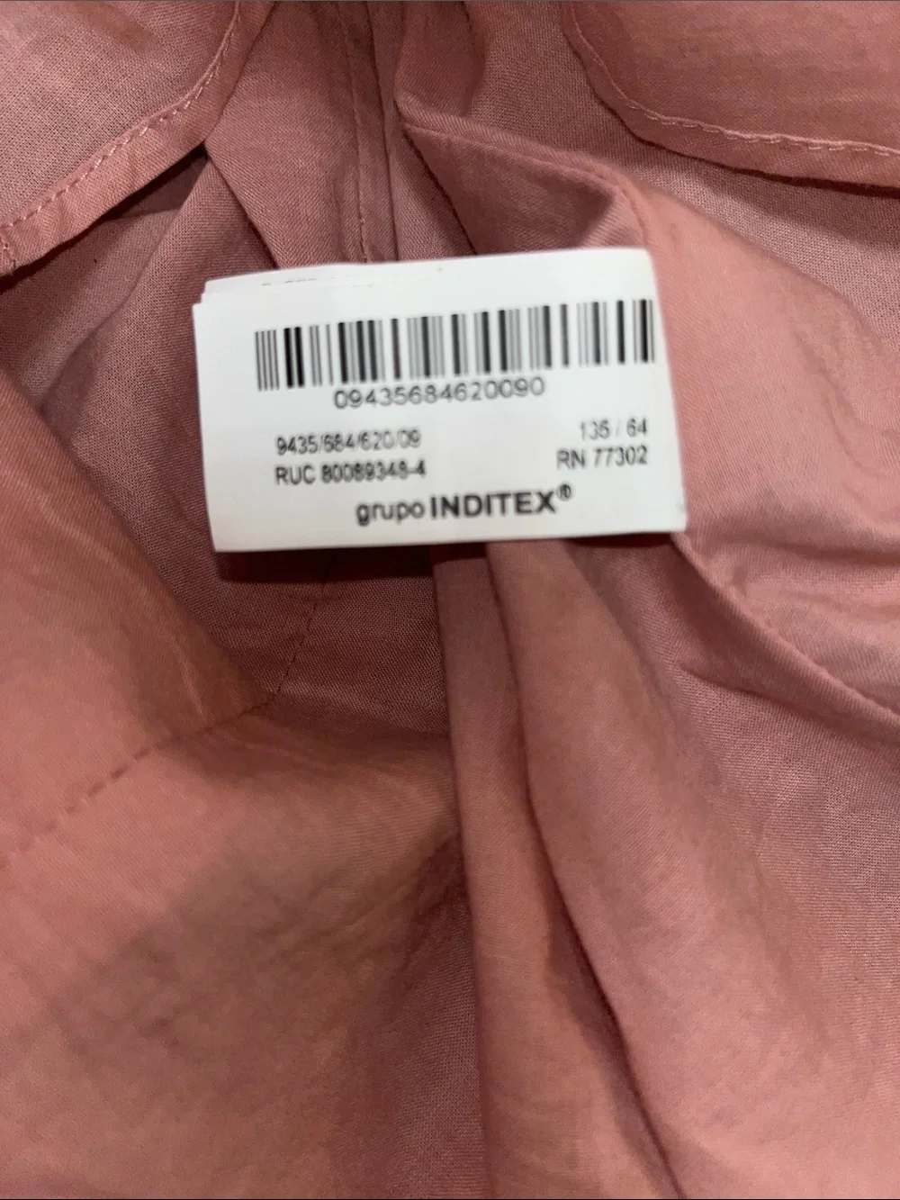 Zara Dusty Pink Shimmering Ruffle-Trim Dress Size 9